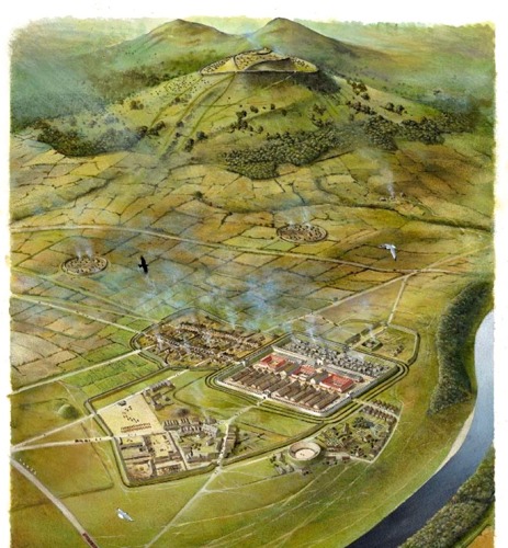 Illustration of the Trimontium Fort