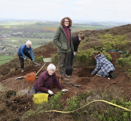 Trimontium Dig on Eildon Hill